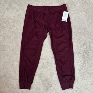 NEW Lululemon Studio Mid-Rise Jogger - Red Garnet